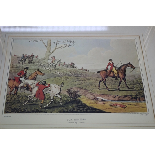 192 - 4 Fox Hunting Prints, 47 x 38 cm