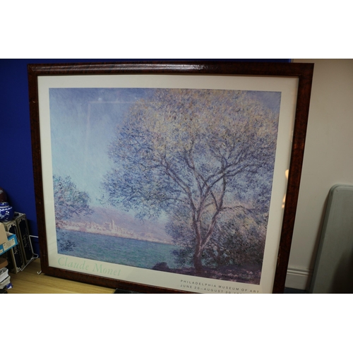 193 - Large Claude Monet Print, Philadelphia Museum of Art 1987 Exhibition, 95 x 82 cm