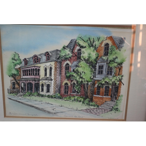 195 - Limited Edition Watercolour Serigraph 44/125 ‘Gerrard St East’ by Laurence ‘82 - 59 x 50cm