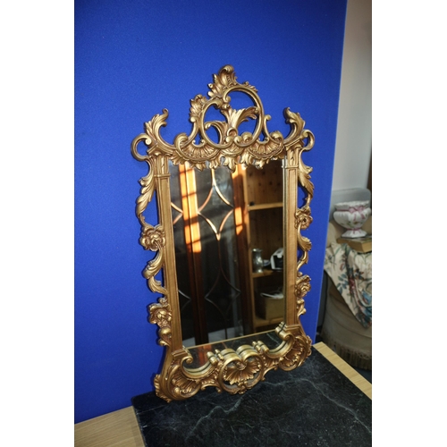 200 - Decorative Wooden Frame Mirror by Duwood, John Walter & Sons, 73 x 39cm