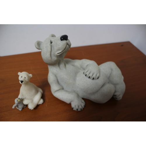 41 - Quarry Critters:  2 Bears, 1 Large. 18cm Tall