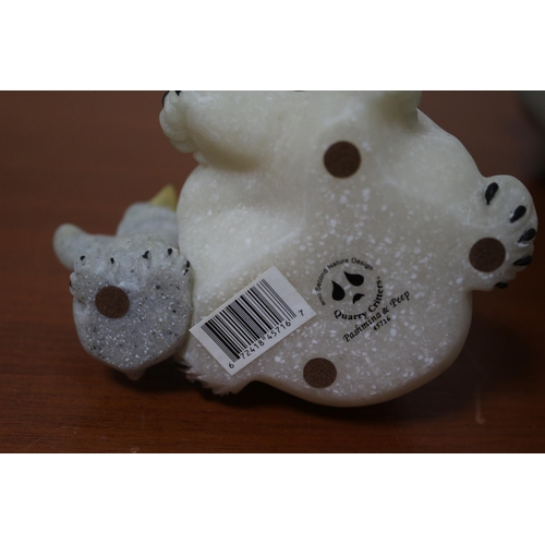 41 - Quarry Critters:  2 Bears, 1 Large. 18cm Tall