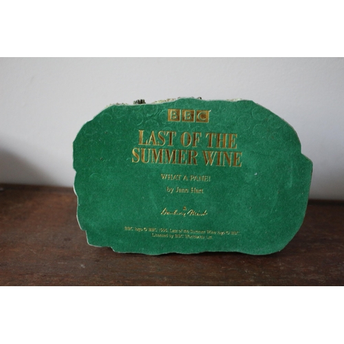 75 - BBC Last of The Summer Wine Danbury Mint, What a Pane! 16.5cm Wide