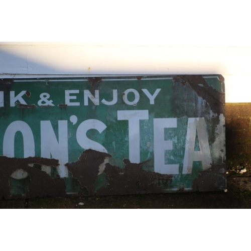 85 - Large Lipton Tea Enamel Sign (Original) 
183cm x 61cm