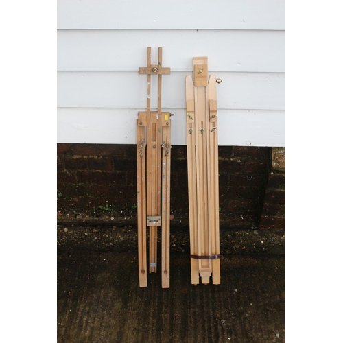 93 - 2x Wooden Easel