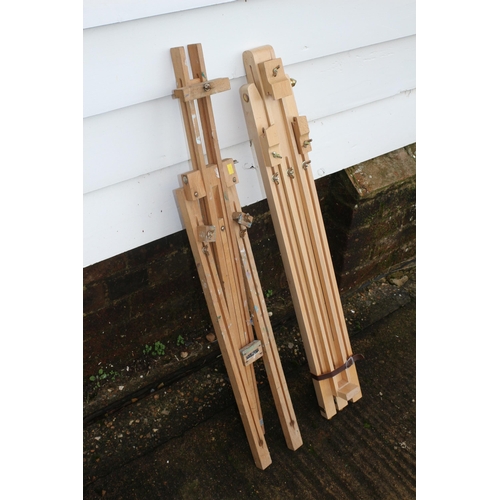 93 - 2x Wooden Easel