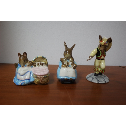 474 - 2 x Beswick Beatrix Potter's Figures plus 1 x Royal Doulton Bunnykins Figure