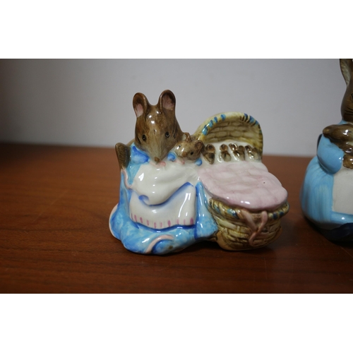 474 - 2 x Beswick Beatrix Potter's Figures plus 1 x Royal Doulton Bunnykins Figure