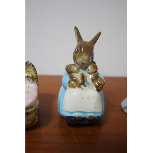 474 - 2 x Beswick Beatrix Potter's Figures plus 1 x Royal Doulton Bunnykins Figure