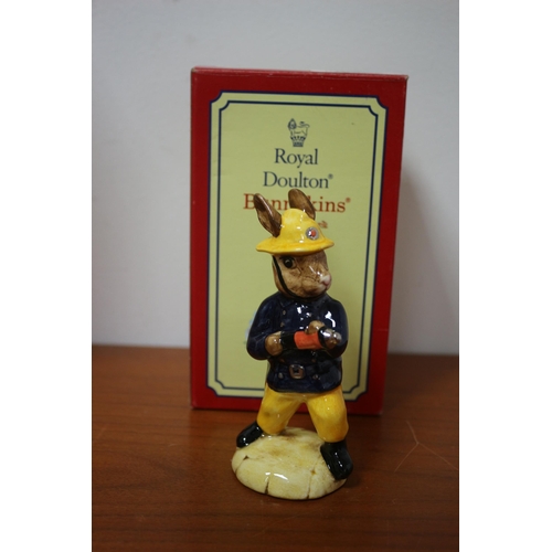 479 - Royal Doulton Fireman Bunnykins Figure in Box