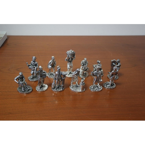 18 - Pewter Miniatures, Tallest is 9.5cm