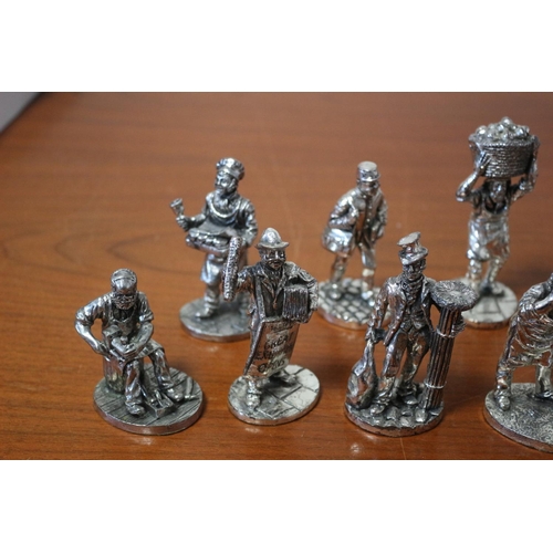 18 - Pewter Miniatures, Tallest is 9.5cm