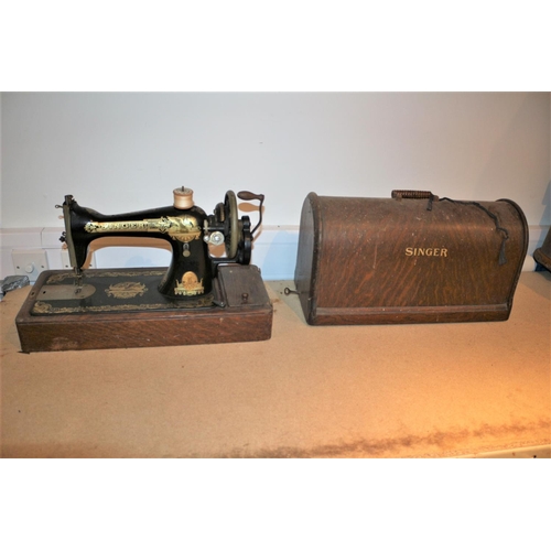 48 - Vintage Cased Singer Sewing Machine