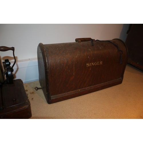 48 - Vintage Cased Singer Sewing Machine