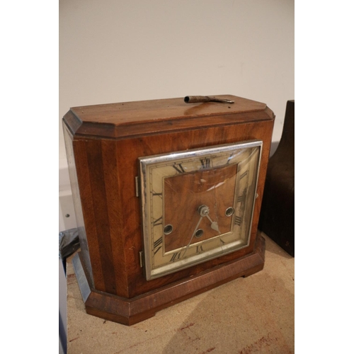 51 - 4 Westminster Charm Mantle Clocks, For spares or repairs, Clock showing 4:35 glass is cracked