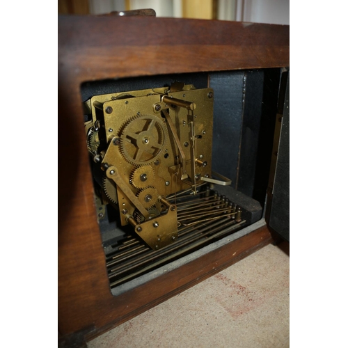 51 - 4 Westminster Charm Mantle Clocks, For spares or repairs, Clock showing 4:35 glass is cracked