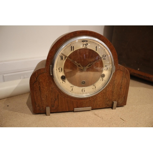 51 - 4 Westminster Charm Mantle Clocks, For spares or repairs, Clock showing 4:35 glass is cracked