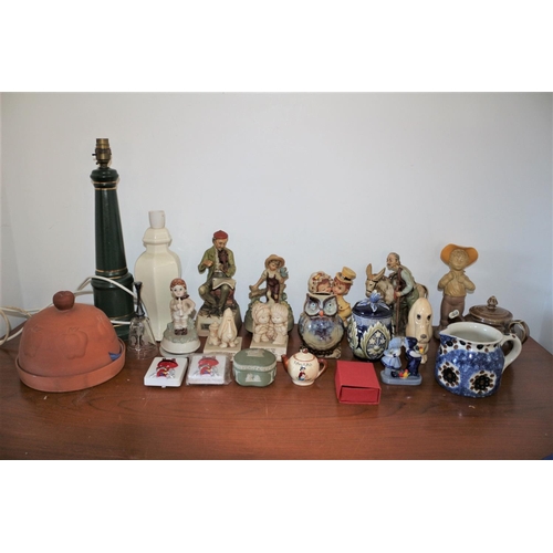 6 - Mixed Lot including Figurines, Pottery Items, Jasperware