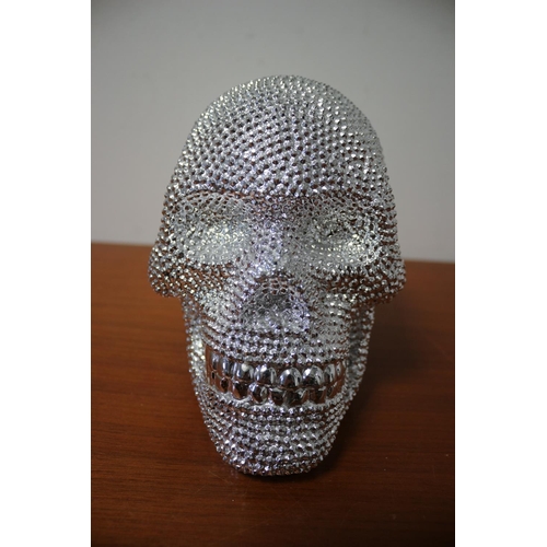 66 - Moulded Silver Skull