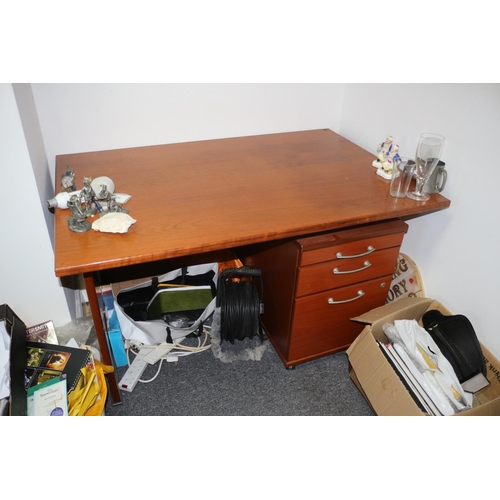 69 - Desk and Filing Cabinet, Please Note - Contents are not included