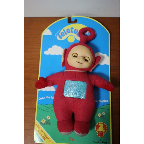 98 - Rare - Golden Bear Product Teletubbies 'Po' 1996 Original Doll with Rolling Eyes, 31cm Tall on Origi... 