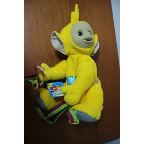 101 - Rare - Golden Bear Product Teletubbies 'Laa Laa' Hug Backpack with Original Label, 53cm