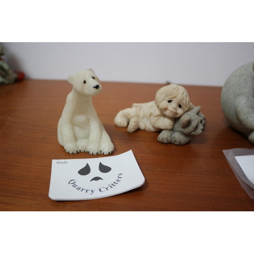 115 - Quarry Critters: Frog, Dog AF, Cat, Cat & Child, Polar Bear