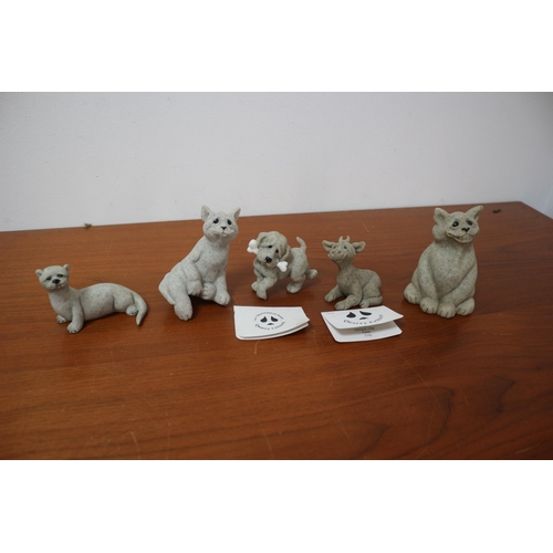 116 - Quarry Critters: Otter, Cat (Sits on Edge of Ledge), Dog, Cow & Cat