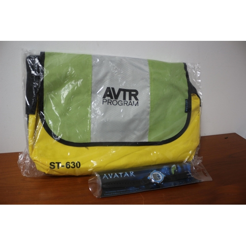 150 - AVTR Program ST - 630, Avatar Messenger Bag in Packet & Limited-Edition Avatar Watch in box