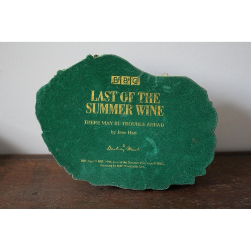 154 - BBC Last of The Summer Wine Danbury Mint, There May be Trouble Ahead Ornament 18cm Wide