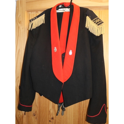 191 - Royal Army Ordnance Military Mess Dress Uniform, 3 piece, Trousers, Jacket and Waistcoat, with Lapel... 