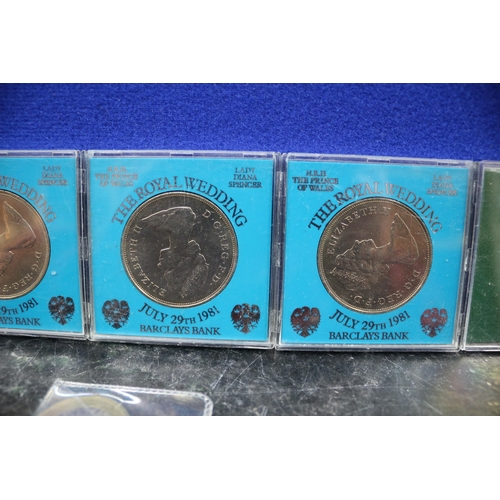 223 - Barclays Commemorative Coins, x2 Bronze National Trust Coins & £2 Coin