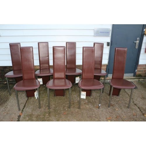 230 - Set of 4 Very Good Condition Frag Leather Chairs - These are Very Expensive Chairs - £500 - £800 EAC... 