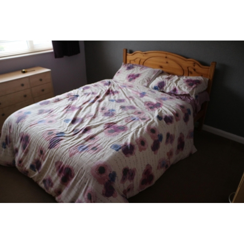 271 - Pine Wood Double Bed Frame