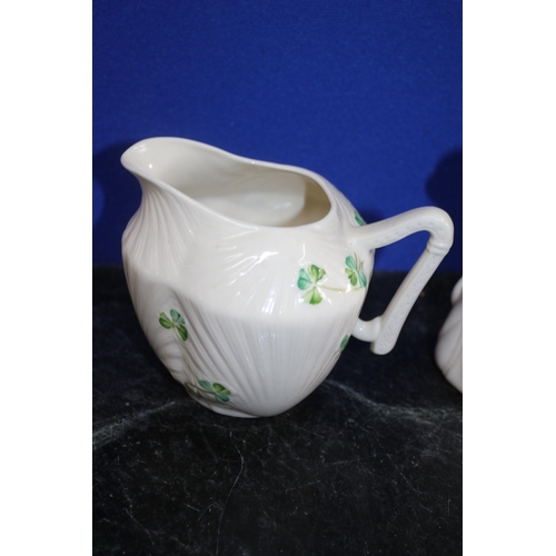 296 - 3 x Mixed Age Items of Belleek Pottery