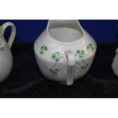 296 - 3 x Mixed Age Items of Belleek Pottery