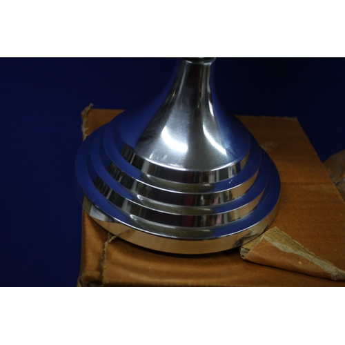 299 - New - Boxed Globe with Aluminium Jet Plane Finial and Base - 30cm