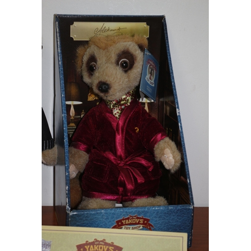 309 - 2 x Meerkat Figures - Aleksandr and Agent Maiya - one with Certificate