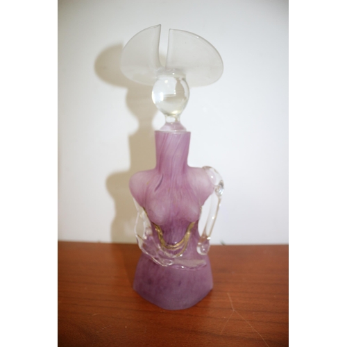 326 - Bust Scent Bottle 19.5cm Tall