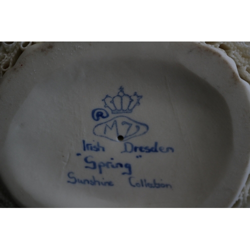 115 - Irish Dresden Spring Sunshine Collection, 14cm