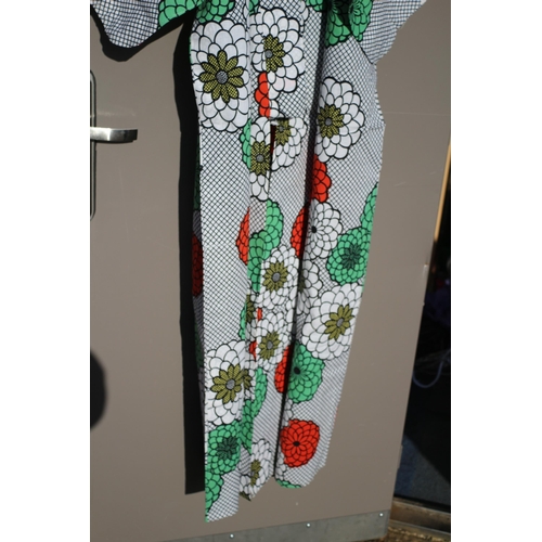 116 - Hand Made Japanese Chrysanthemum Spring Kimono in Original Paper Casing.