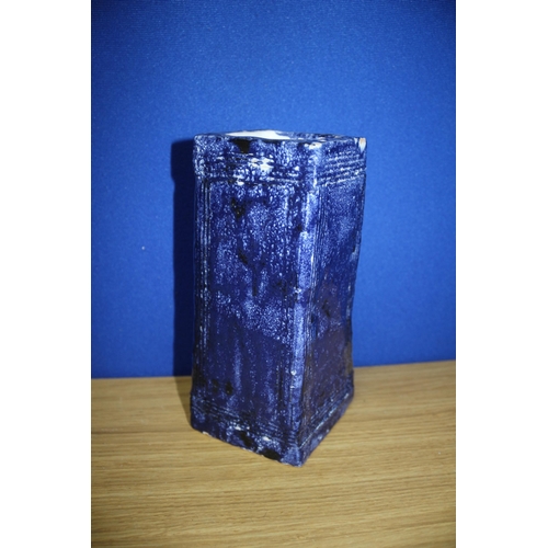 14 - Blue & White Studio Vase