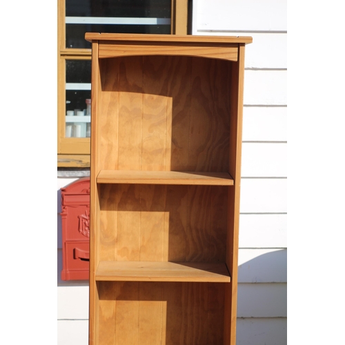 167 - Tall Pine Bookcase, 172 x 20 x 46cm