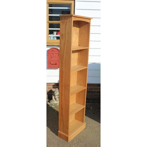 167 - Tall Pine Bookcase, 172 x 20 x 46cm