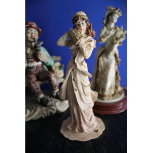 176 - 4 Porcelain Figures, AF