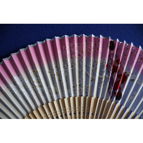 214 - Hand Painted Japanese Fan