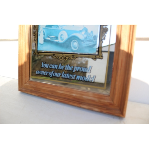 238 - Reproduction 'Rolls Royce' Mirror, 25 x 32cm