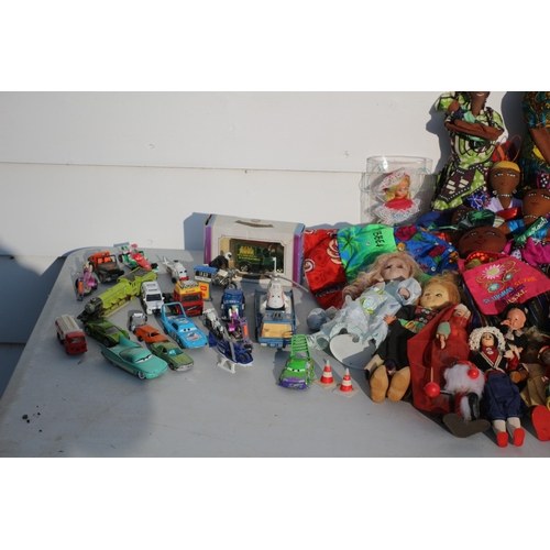 241 - Huge Lot of Dolls, Playing Cards & Toys