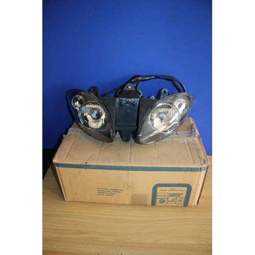 25 - Piaggio Scooter Headlights with Box, untested