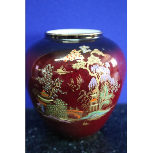 43 - Hand Painted Crown Devon Pot, 11cm Tall